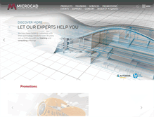 Tablet Screenshot of microcad3d.com